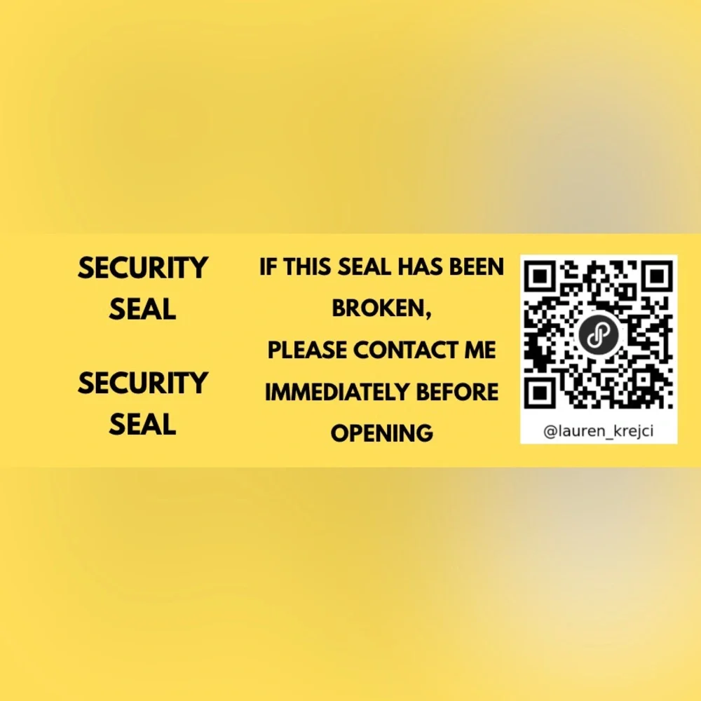 Custom (100 Qty) 1” x 3” Tamper Evident Waterproof Vinyl Package Labels